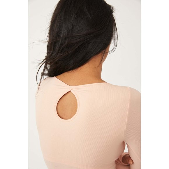 NWT Free People Take A Shelfie Seamless Bodysuit / Blush - Picture 5 of 8